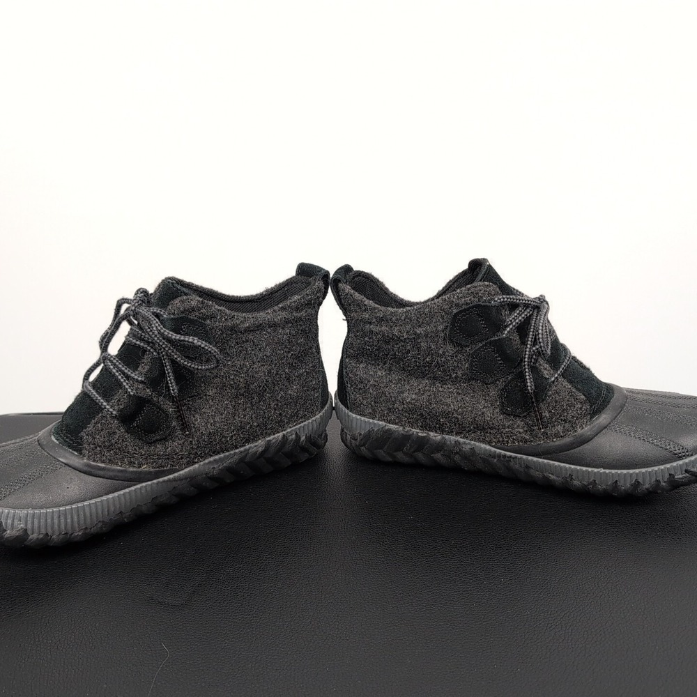Sorel Out N About Plus LL3650 Black Wool Waterproof Duck Rain boots Size 7.5‎ - Picture 2 of 8